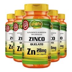 Imagem de Zinco Quelato Zn Unilife 60 Cápsulas 5un