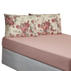 Imagem de Jogo de Cama Solteiro 2 Peças Esmeralda 100% Algodão Percal 150 Fios -