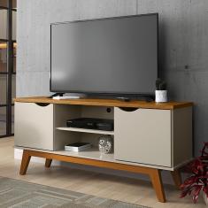 Imagem de Rack Patrimar Marselha com 136 cm de Largura, Ideal para TV de até 46" (Multicores)