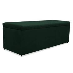 Imagem de Recamier Baú Mavi 160cm Tecido Suede Verde - Srj Imóveis