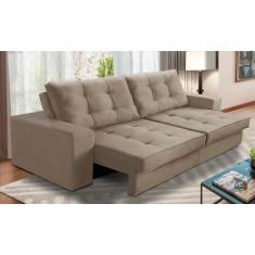 Imagem de Sofá Retrátil E Reclinável 2 Lugares 1,90M Com Molas Marcela Suede Cap