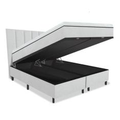 Imagem de Cama Box e Colchão Magnético + Cabeceira - Therapy Life Slim, Branco, 