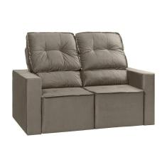 Imagem de Sofá Retrátil E Reclinável Chicago 2l. 1.50cm C/molas-veludo Castor