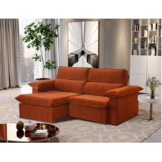 Imagem de Sofá Retrátil Reclinável Istambul Veludo - 2.40 Metros - DESIGN ESTOFA