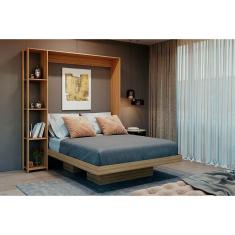 Imagem de Cama Dobrável Multifuncional Articulada CM8014 Amêndoa - Tecno Mobili
