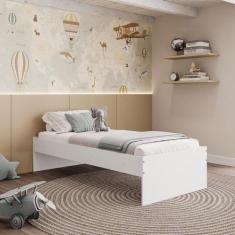 Imagem de Cama Infantil Solteiro Prisma Movelbras, Branco