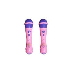 Imagem de Kit 2x Brinquedo Microfone Musical Infantil Rosa - AP TOYS