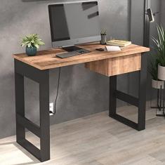 Imagem de Escrivaninha Industrial 1 Gaveta Foscarini Preto/solanum