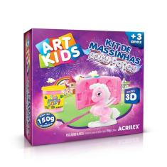 Imagem de Kit Massinha de Modelar Baby Poney com Molde 150g Art Kids