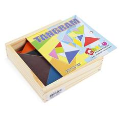 Imagem de Carlu Brinquedos - Tangram Jogo Educativo, 4+ Anos, 70 Peças, Multicolorido, 1089