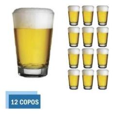 Imagem de Copo Vidro 350ml Caldereta Cerveja Transparente Luxo - 12 Un