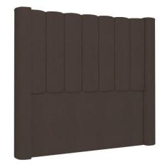 Imagem de Cabeceira Casal Queen Cama Box 160cm Claire I02 Veludo Marrom - Mpozen