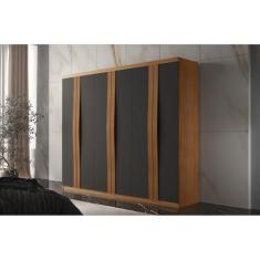 Imagem de Guarda-roupa 6 Portas 2 Gavetas London Naturalle/grafite