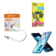 Imagem de Capinha Motorola Edge30 + Adaptador P2 Para Tipo C + Película 9D - Arm