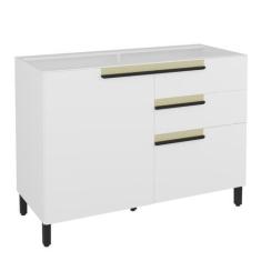 Imagem de Balcão 120cm 1 Porta 2 Gavetas 1 Porta Temperos Cozinha Flórida - Herv