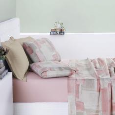 Imagem de Jogo De Cama Cotton Select King 04 Peças - Quadri