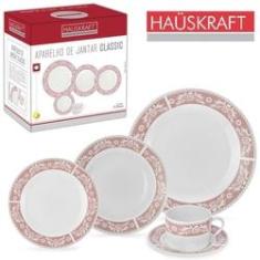 Imagem de Aparelho De Jantar De Porcelana Classic Hauskraft Com 20 Pecas Na Caixa