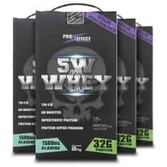 Imagem de Combo 4 Whey Protein 5w Pro Effect Sport Nutrition com 2Kg