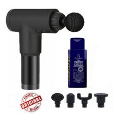 Imagem de Kit Massageador Elétrico Profissional Muscular 6 Velocidades + Gel - M
