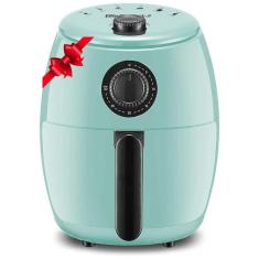 Imagem de Fritadeira Elétrica AirFryer 2.1L com Temperatura Ajustável e Temporizador, 110V 1000W, Elite Gourmet EAF0201BL, Verde Menta
