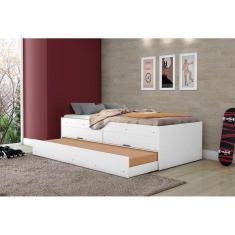 Imagem de Bicama Bari Branco com Colchões - Gabrielli