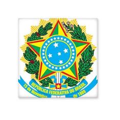 Imagem de Decalque brilhante de ejo de cerâmica com emblema nacional Brisil