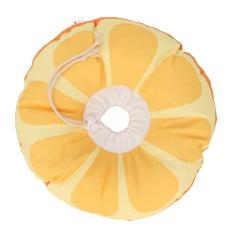 Imagem de Anel de vergonha para animais de estimação, elástico ajustado, formato fofo, coleira para animais de estimação, chapéu com cordão, algodão PP para recuperação (M)