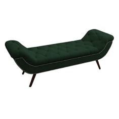Imagem de Recamier Divã Odessa P04 140 cm Suede Verde TCA 947 - Amarena Móveis