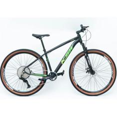 Imagem de Bicicleta Aro 29 Bike Ksw Mtb 12v Marchas K7 11-50 Quadro em Alumínio 6061 (Preto/Verde, 17)