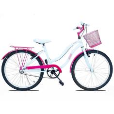 Imagem de Bicicleta Retro Infantil Aro 24 Forss Hello Pink