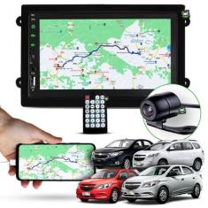 Imagem de Kit Central Multimidia Som Automotivo Mp5 Espelhamento Bluetooth Chevr