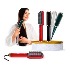 Imagem de Escova Secadora De Cabelo  Alisa Hidrata Seca Pente Anti Frizz - Beaut