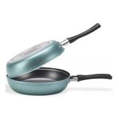 Imagem de Omeleteira & Frigideira 18cm -Turquesa Antiaderente Teflon 5 Camadas