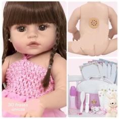 Imagem de Boneca Reborn Realista Bailarina Coelhinha 30 Frases Enxoval