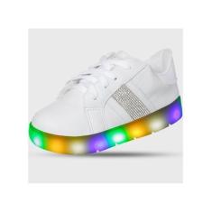 Imagem de Tenis Infantil Feminino Com Luz Led Confortável Moda Luxo - Beakid