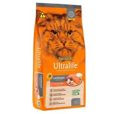 Imagem de Ração Seca Special Cat Ultralife Salmão e Arroz para Gatos Castrados - 3 Kg