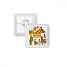 Imagem de Sombrero Mexico Pyramid Desert Cactus Teclado Mecânico Teclado Mecânico PBT Kit de Atualização para Jogos