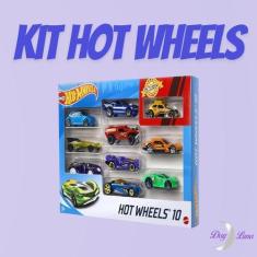 Imagem de Hot Wheels Mattel Kit 10 Carrinhos Sortidos Miniatura Carros