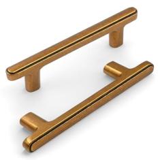 Imagem de KNOKLOCK Pacote com 10 puxadores de armário de cozinha de 3,75 polegadas (96 mm) puxadores de armário de cozinha puxadores de armário de cozinha puxadores de gaveta para guarda-roupa de armário