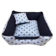 Imagem de Cama Pet 60 X 60 Cm Cachorro Gato Fundo Antifriagem Coroas