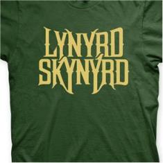 Imagem de Camiseta Lynyrd Skynyrd Musgo e  em Silk 100% Algodão