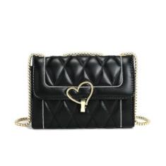 Imagem de Bolsa de ombro de couro PU com corrente para mulheres, bolsa transversal, bolsa axila, bolsa de mão, A