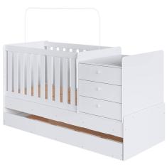 Imagem de Berço Mini Cama Multifuncional Cama Auxiliar Bb690 Branco