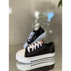 Imagem de Tênis Juvenil Solado Baixo Preto ALLSTARJ