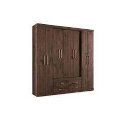 Imagem de Guarda Roupa 8 Portas E 4 Gavetas Napoles Ebano Santos Andira