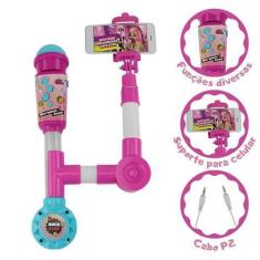 Imagem de Microfone Infantil Suporte Para Celular E Cabo P2 Bbr Toys