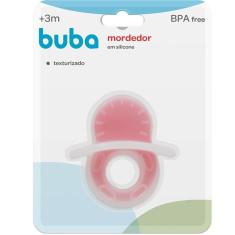 Imagem de Mordedor Texturizado Em Silicone - Rosa Buba Baby