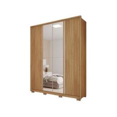 Imagem de Guarda-Roupa Solteiro Com Espelho 4 Portas 3 Gavetas Caemmun Belize Ri