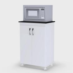 Imagem de Balcão Microondas Vitória Branco 735 ajl Móveis