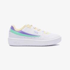 Imagem de Tênis Infantil Arcade Branco Roxo Amarelo Fila F04K007-6400-Feminino